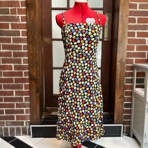 REFORMATION ❤️ Danica Afternoon Floral Print Midi Dress Smocked Back 0 new